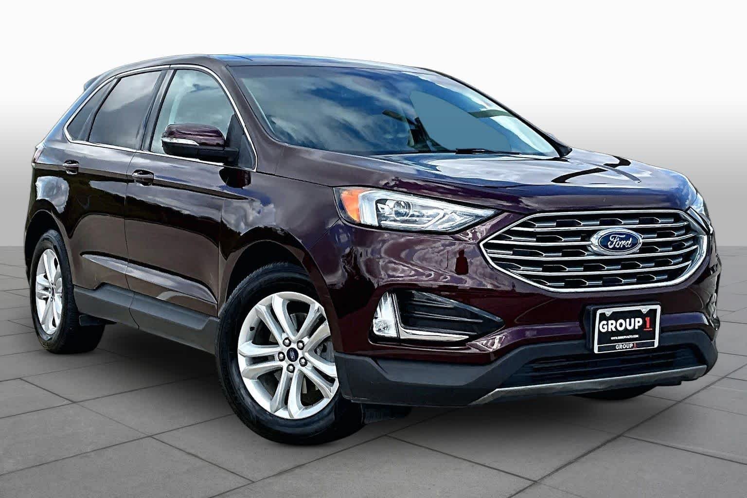 Used 2019 Burgundy Velvet Metallic Tinted Clearcoat Ford SEL image 3