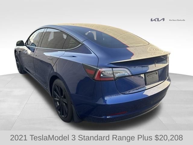 Used 2021 Deep Blue Metallic Tesla Standard Range Plus image 6