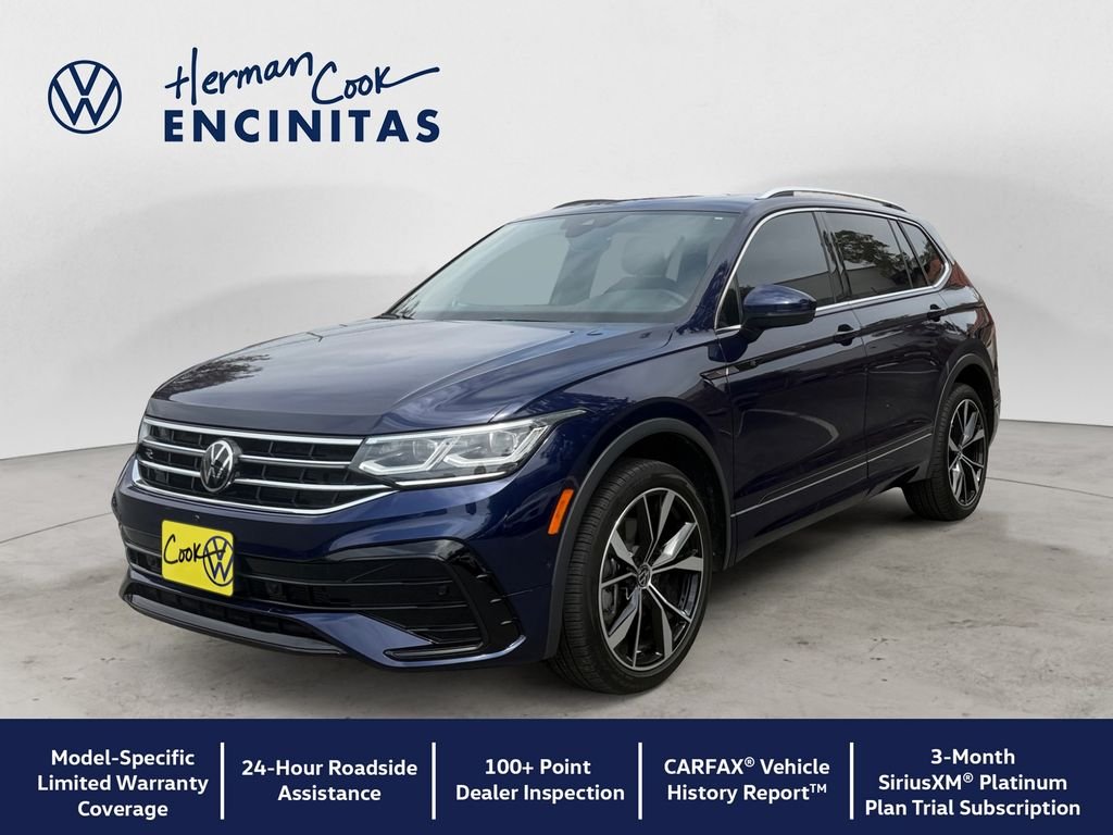 Certified Used 2023 Atlantic Blue Metallic Volkswagen 2.0T SEL R-Line image 1