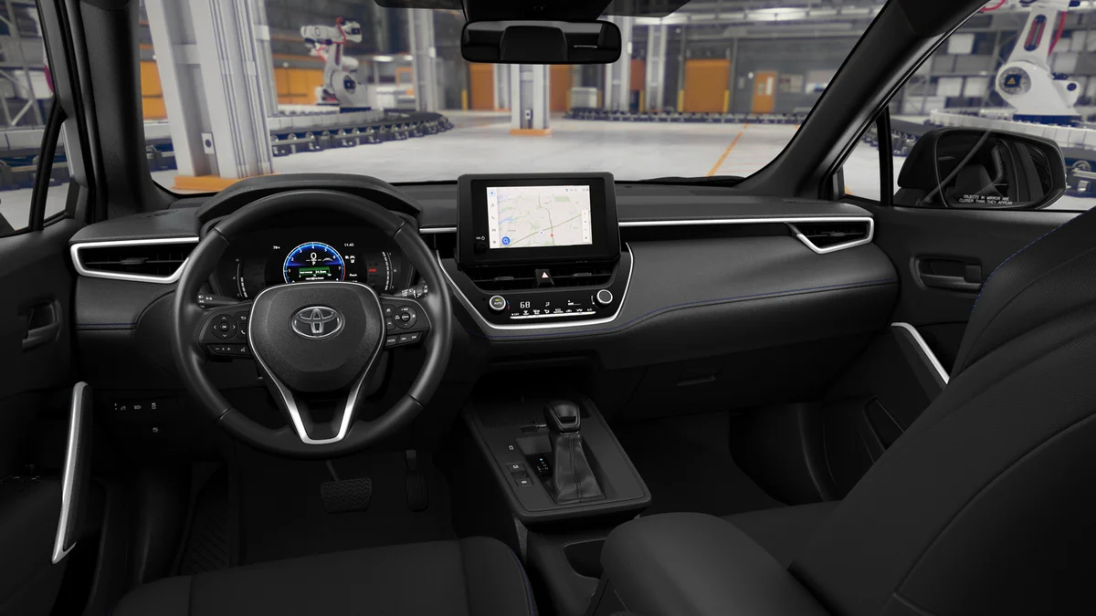 New 2026 Wind Chill Pearl with Jet Black roof Toyota Hybrid SE image 19