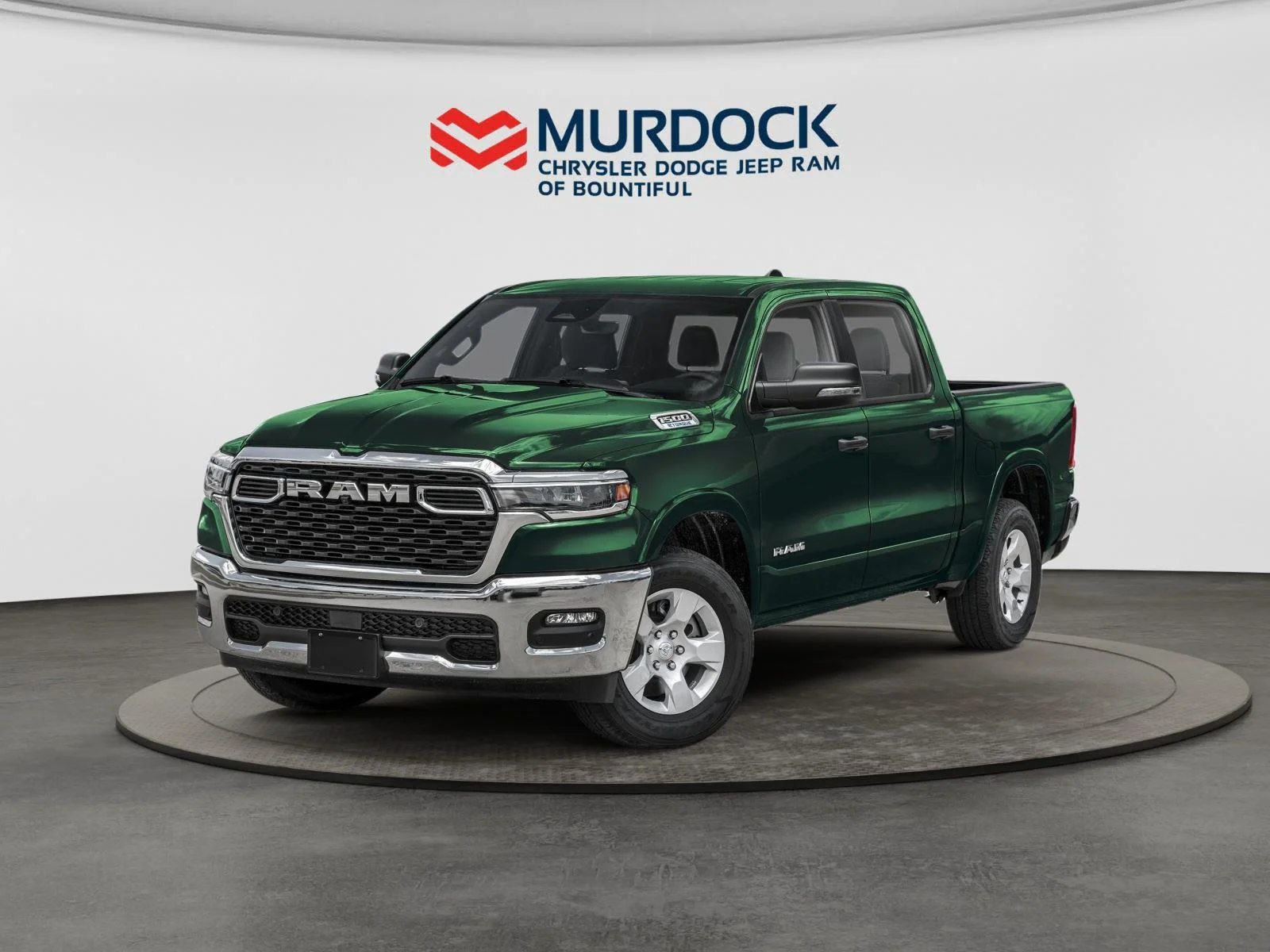 New 2026 Serrano-Green Metallic Exterior Paint RAM Big Horn 4x4 Crew Cab 5