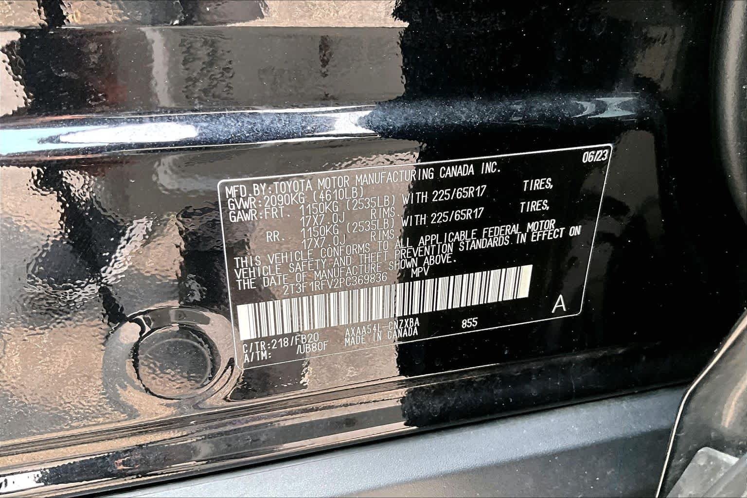 Used 2023 Midnight Black Metallic Toyota LE image 36