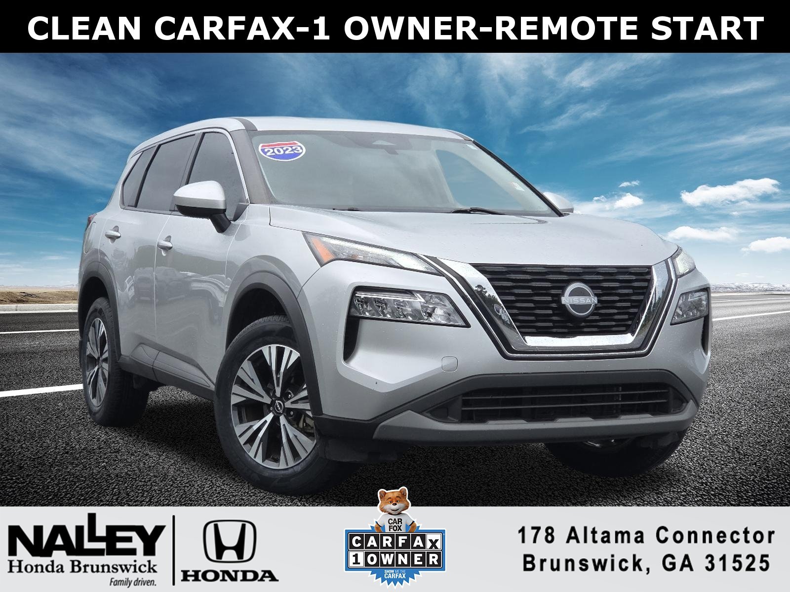 Used 2023 Brilliant Silver Metallic Nissan SV image 1