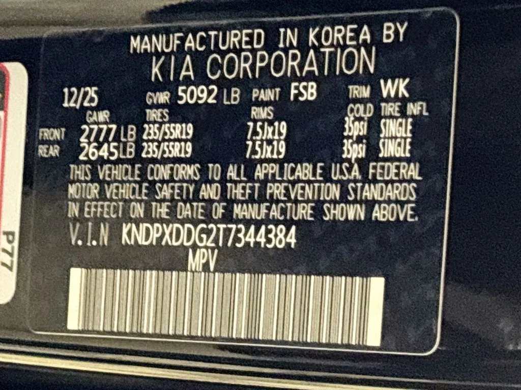 New 2026 Fusion Black Kia SX Prestige image 26