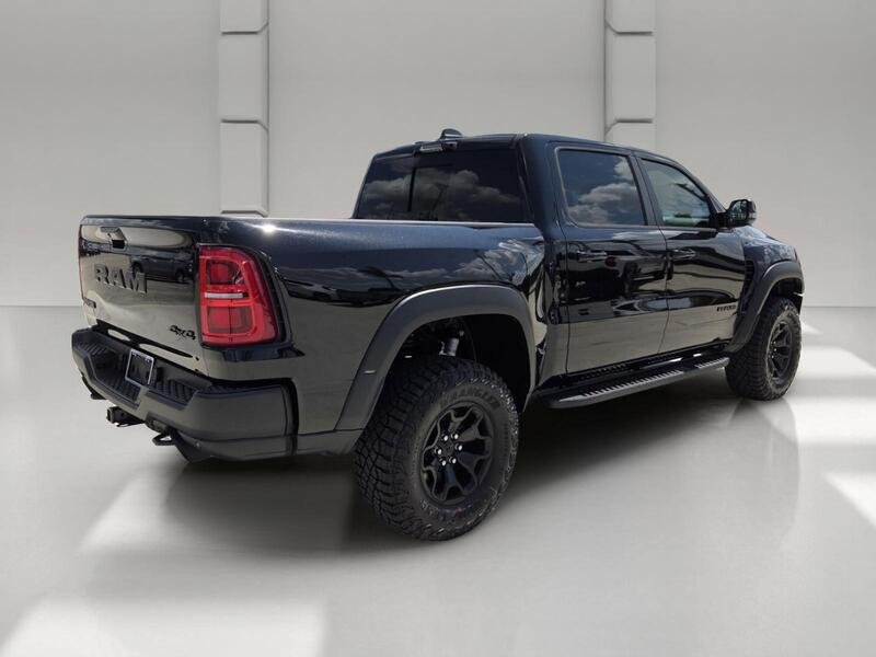 New 2026 Diamond Black Crystal Pearl-Coat Exterior Paint RAM RHO 4X4 CREW CAB 5