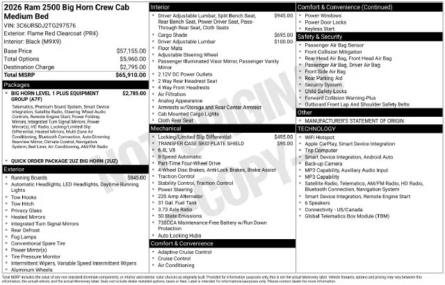 Used 2026 Red Ram Big Horn image 7