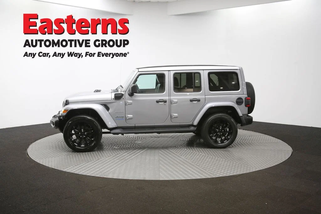 Used 2021 Silver Jeep Unlimited Sahara 4xe image 60