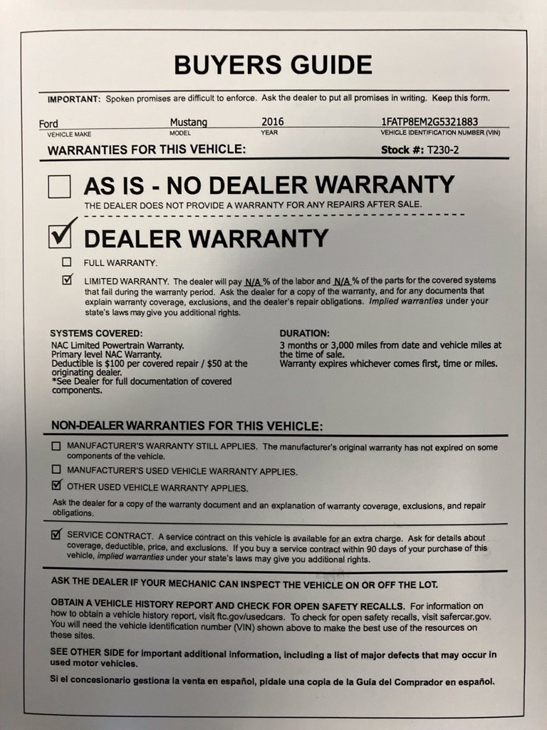 Used 2016 Yellow Ford V6 image 33