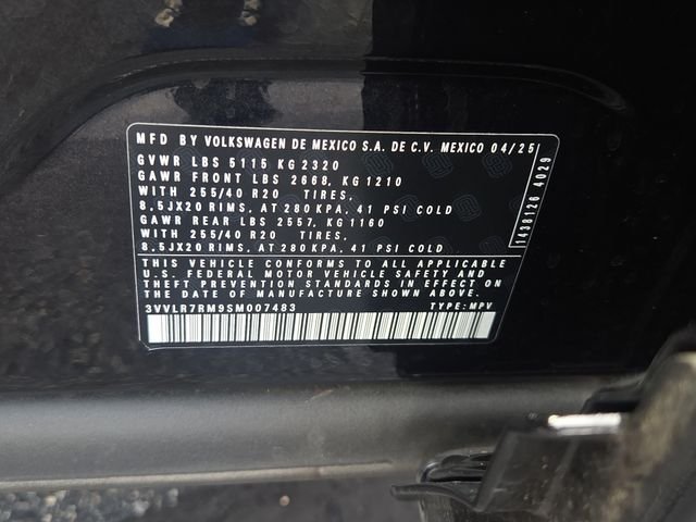 Certified Used 2025 Deep Black Pearl Volkswagen 2.0T SEL R-Line image 8