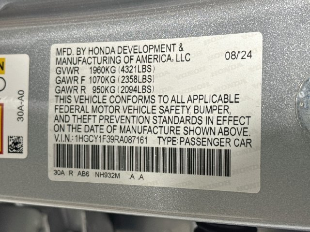 Used 2024 Solar Silver Metallic Honda EX image 36