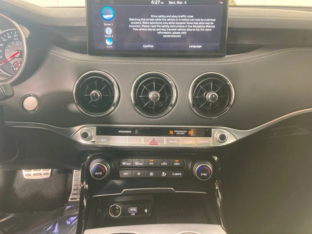Certified 2023 Kia Stinger GT2 with VIN KNAE55LC0P6127412 for sale in Elk River, Minnesota