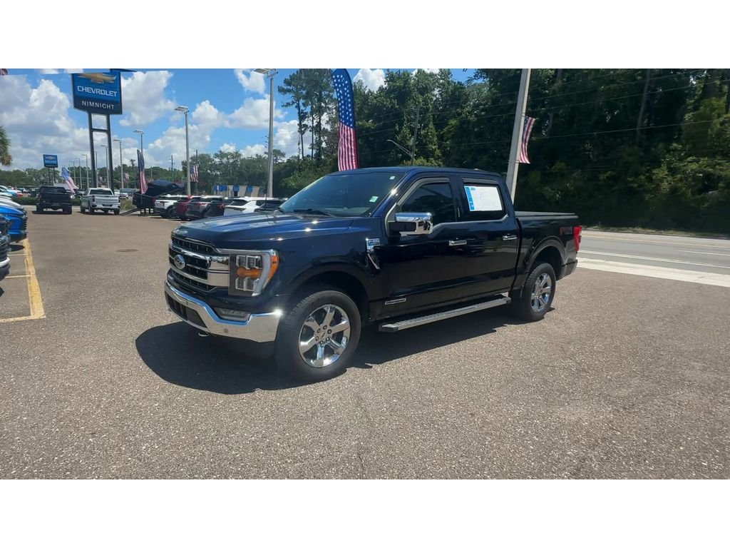 Used 2021 Blue Ford Lariat image 3
