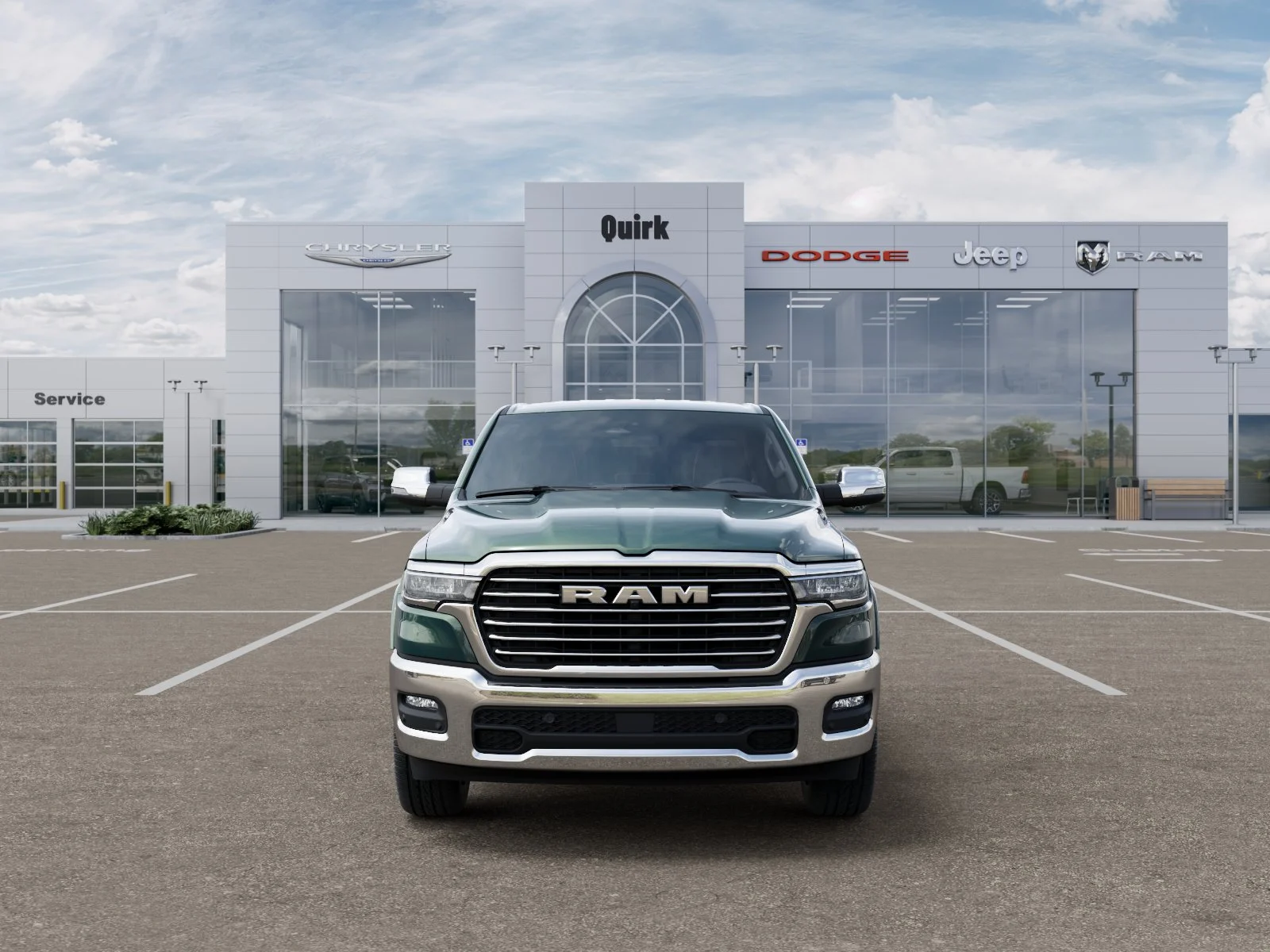 New 2026 Serrano-Green Metallic Exterior Paint RAM Laramie image 15