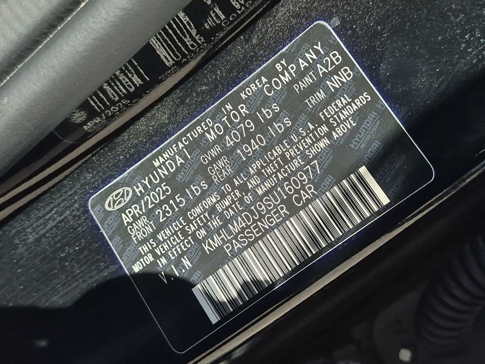 Certified Used 2025 Abyss Black Hyundai SEL Sport image 34