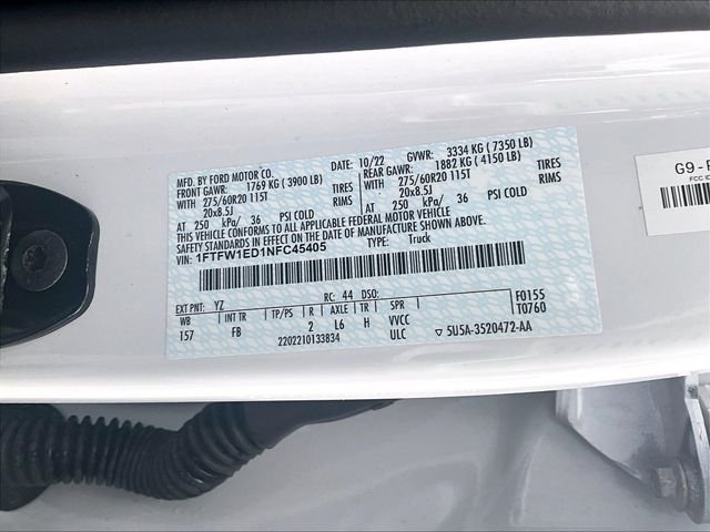 Used 2022 Oxford White Ford XLT image 34