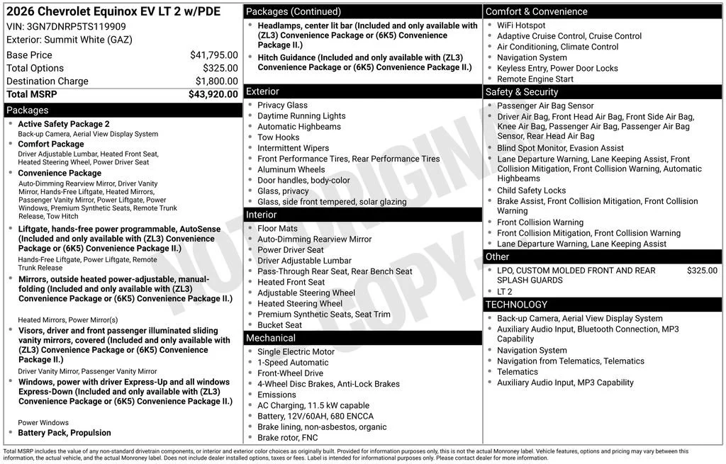 2026 Chevrolet Equinox EV 2LT - Photo 42