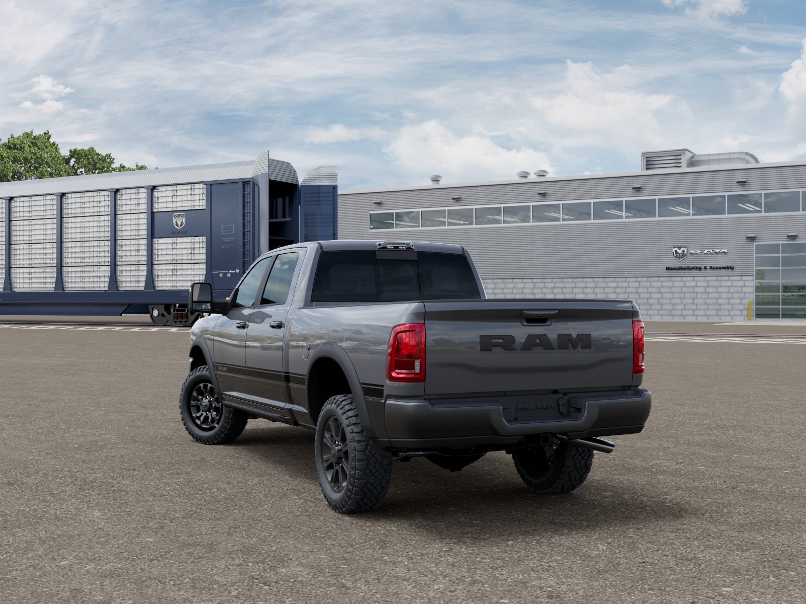New 2026 Ceramic Gray Clear-Coat Exterior Paint RAM Power Wagon Crew Cab 4x4 6