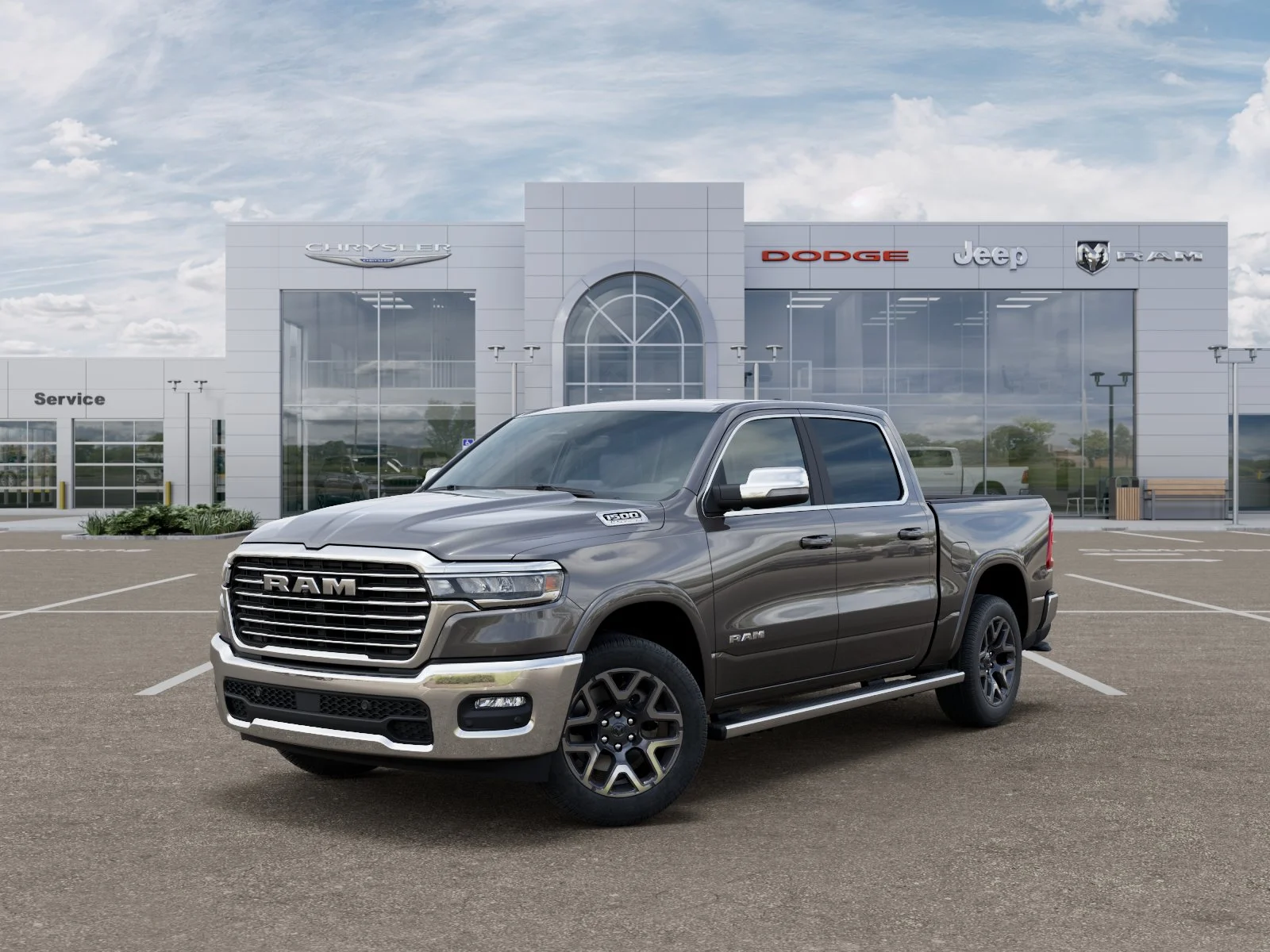 New 2027 Granite Crystal Metallic Clear-Coat Exterior Paint RAM Laramie image 1