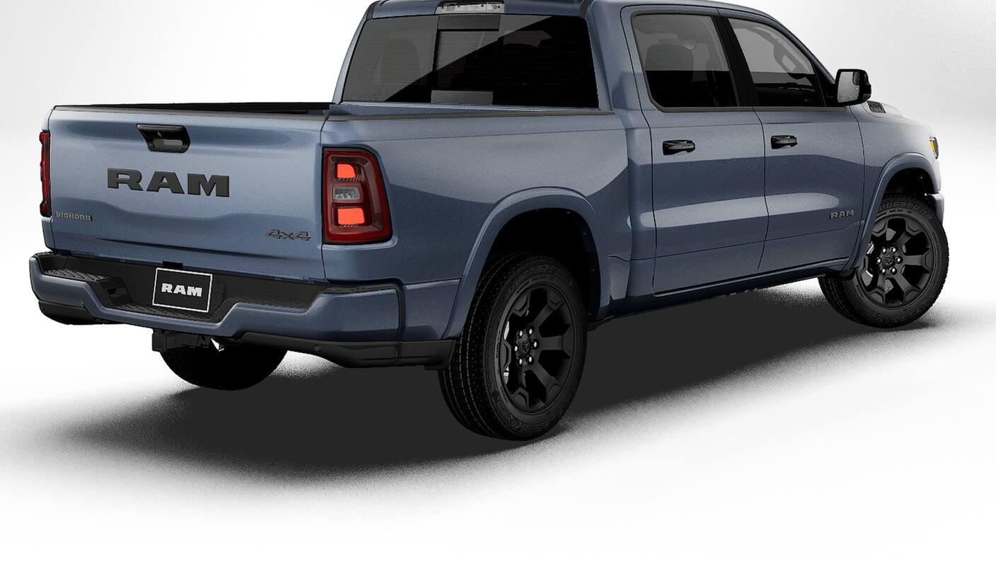 New 2027 Forged Blue Metallic Exterior Paint RAM BIG HORN image 2