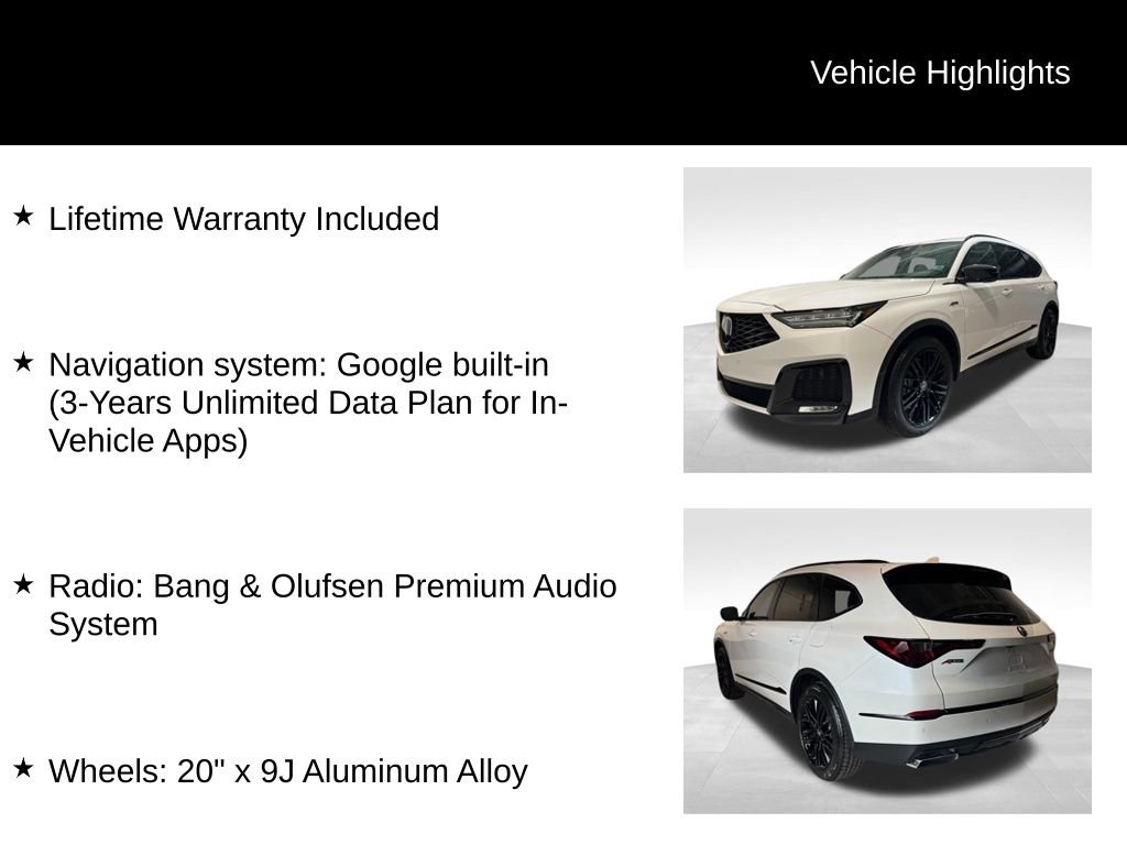 New 2026 Platinum White Pearl Acura w/A-Spec Advance Package image 5