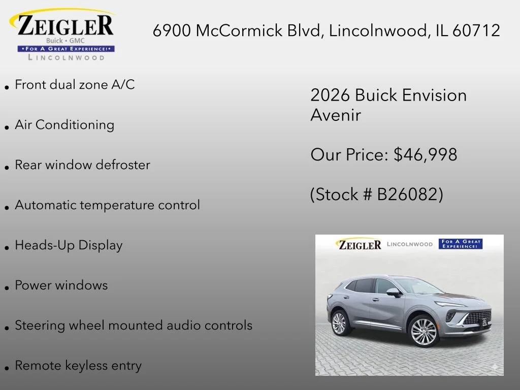 New 2026 Moonstone Gray Metallic Buick Avenir image 12