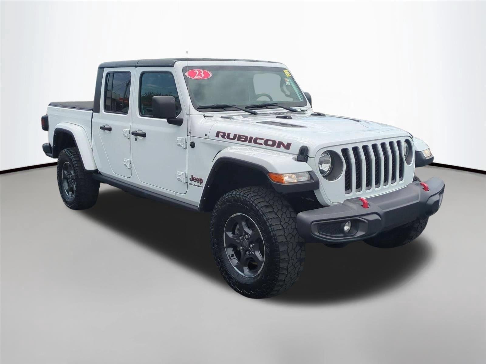 Used 2023 Bright White Clearcoat Jeep Rubicon image 7