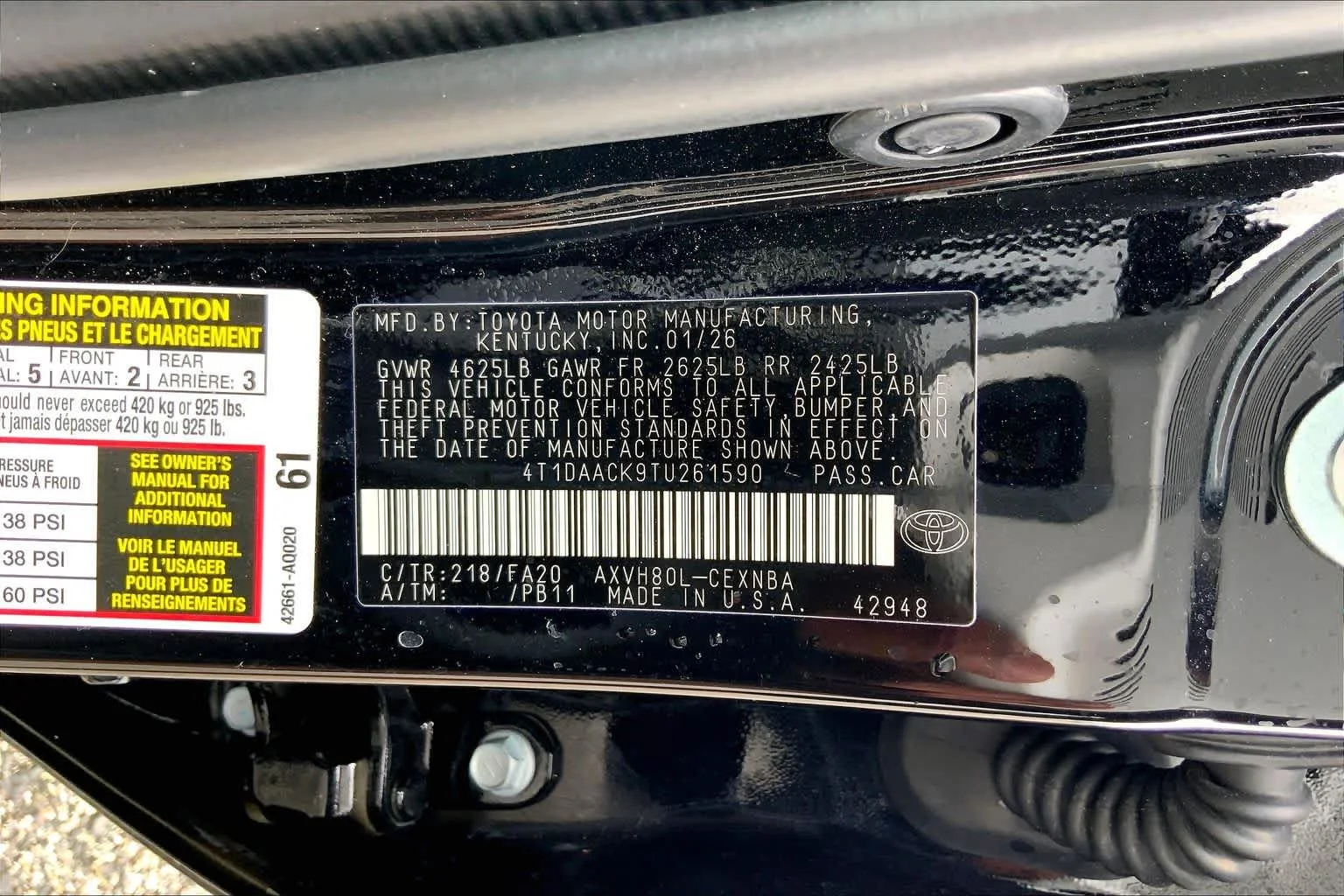 Used 2026 Midnight Black Metallic Toyota LE image 36