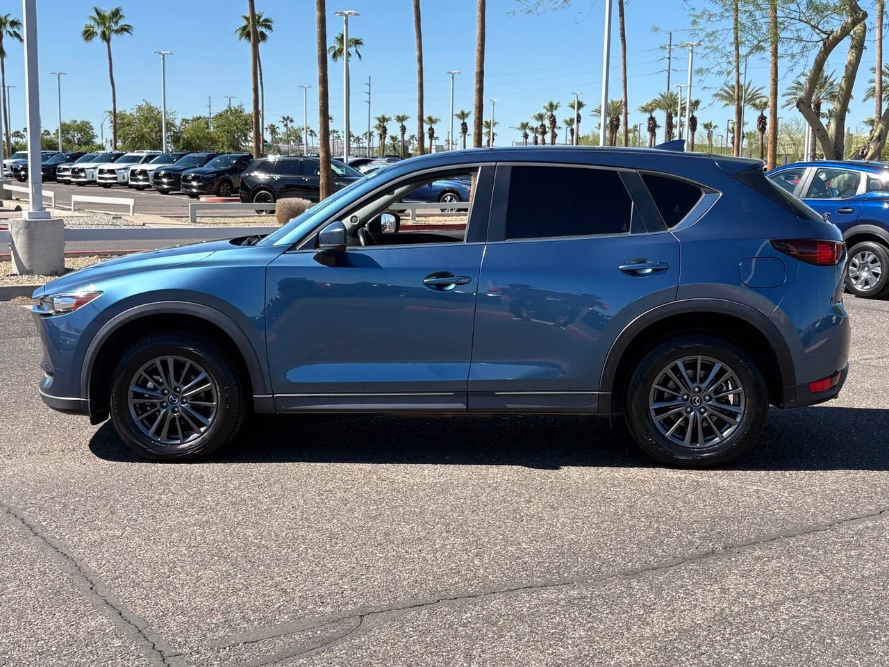 Used 2021 Eternal Blue Mica Mazda Touring image 2