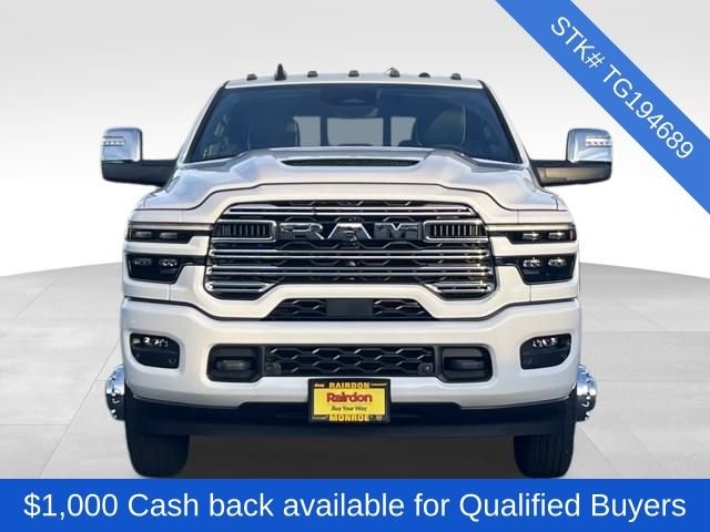 New 2026 Bright White Clear-Coat Exterior Paint RAM Laramie image 2