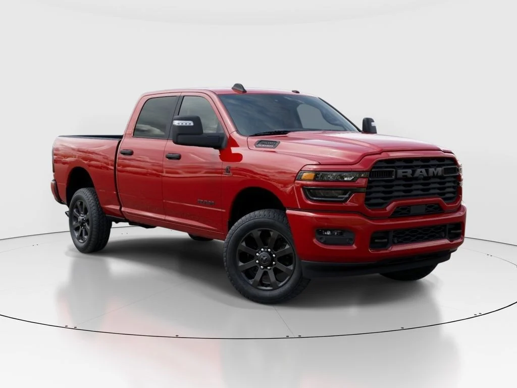 New 2026 Flame Red Clear-Coat Exterior Paint RAM Big Horn image 4