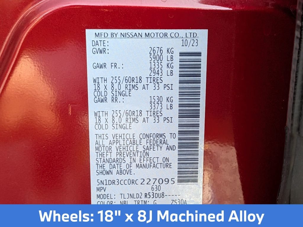 Used 2024 Red Nissan SL image 29