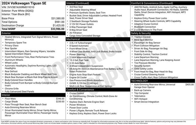 Used 2024  Volkswagen 2.0T SE image 2