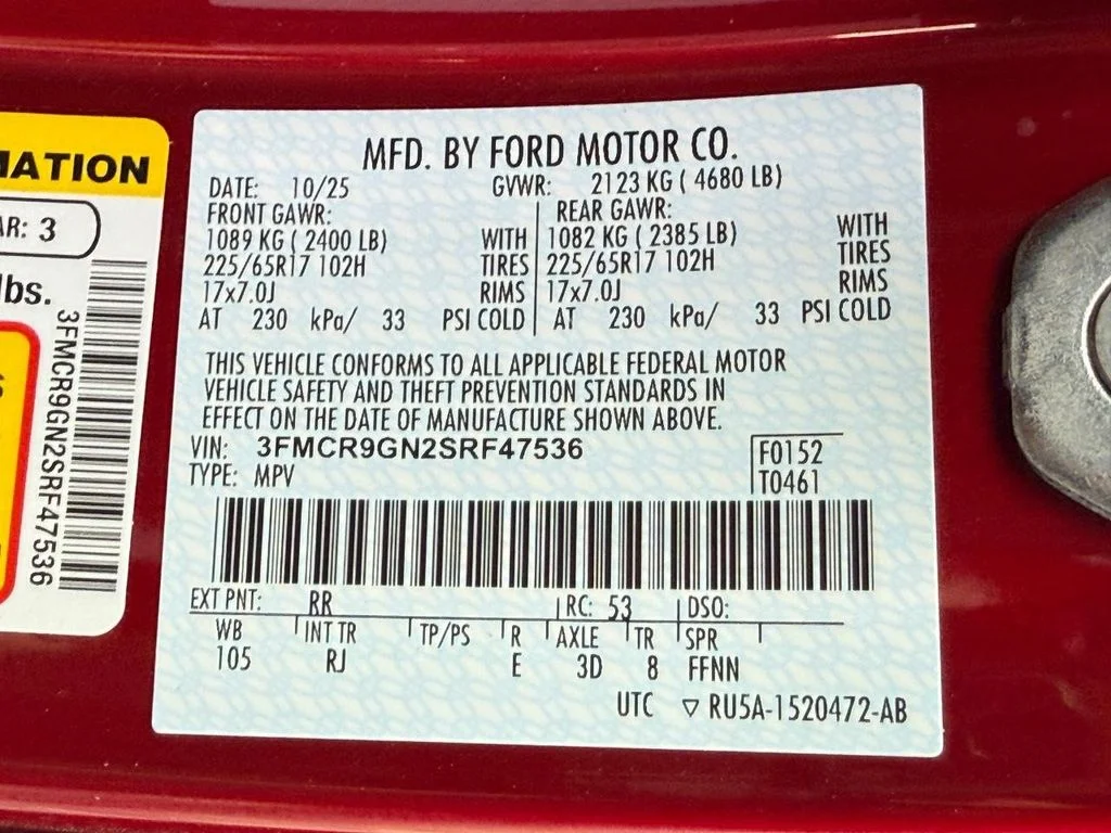 New 2025 Ruby Red Metallic Tinted Clearcoat Ford Heritage image 18