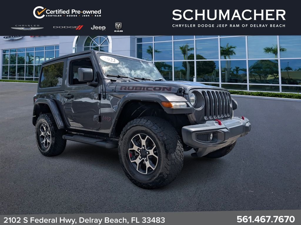 Used 2022 Gray Jeep Rubicon image 1