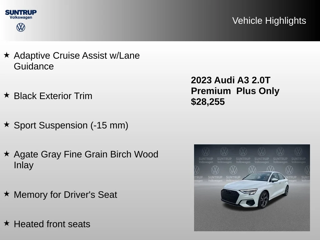 Used 2023 White Audi 40 Premium Plus image 22