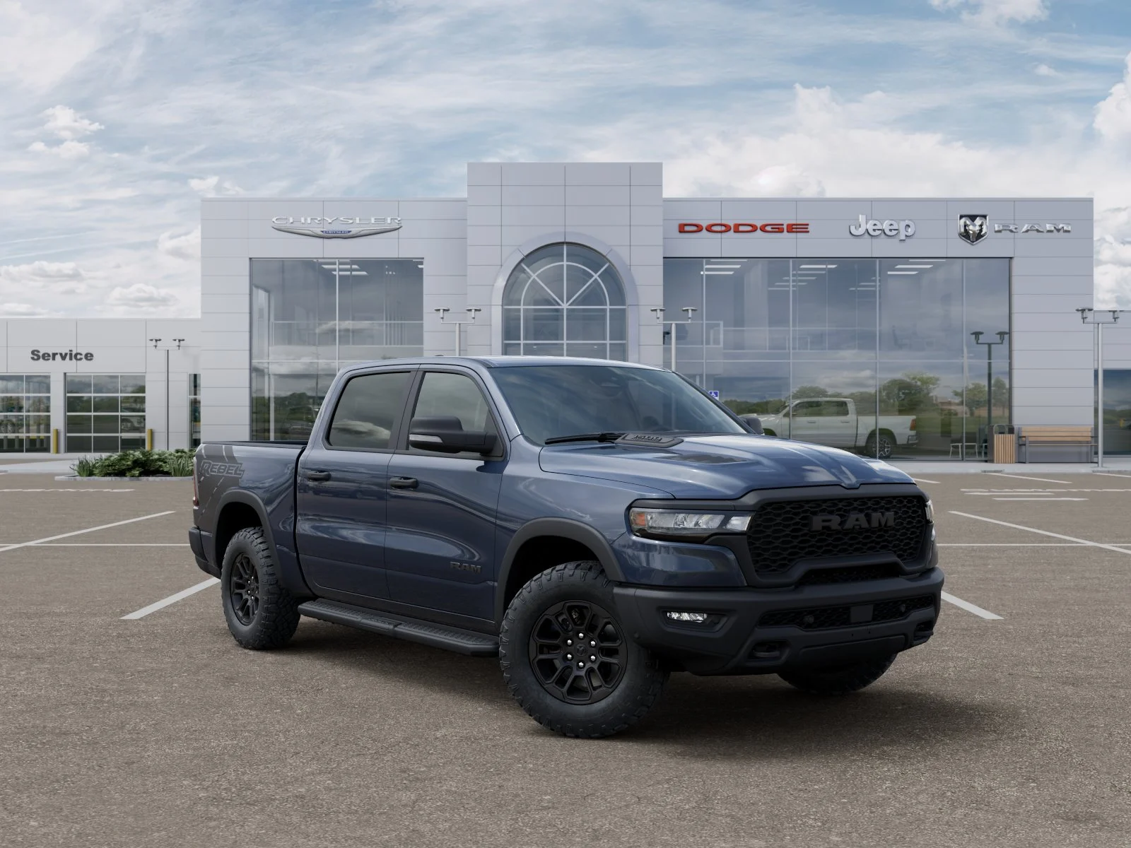 New 2026 Forged Blue Metallic Exterior Paint RAM Rebel image 49