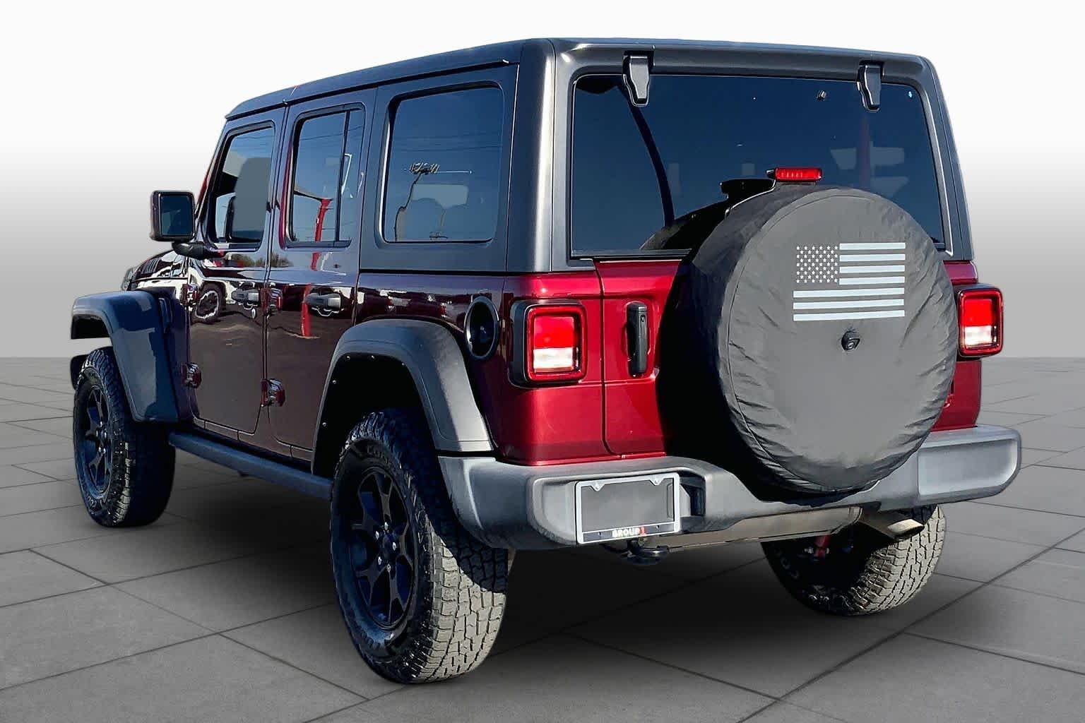 Used 2021 Snazzberry Pearlcoat Jeep Unlimited Willys Sport image 12