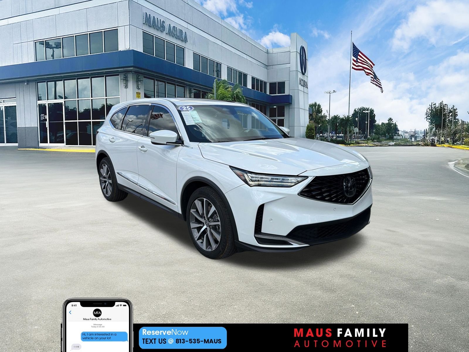 Used 2025 White Acura Technology Package image 1