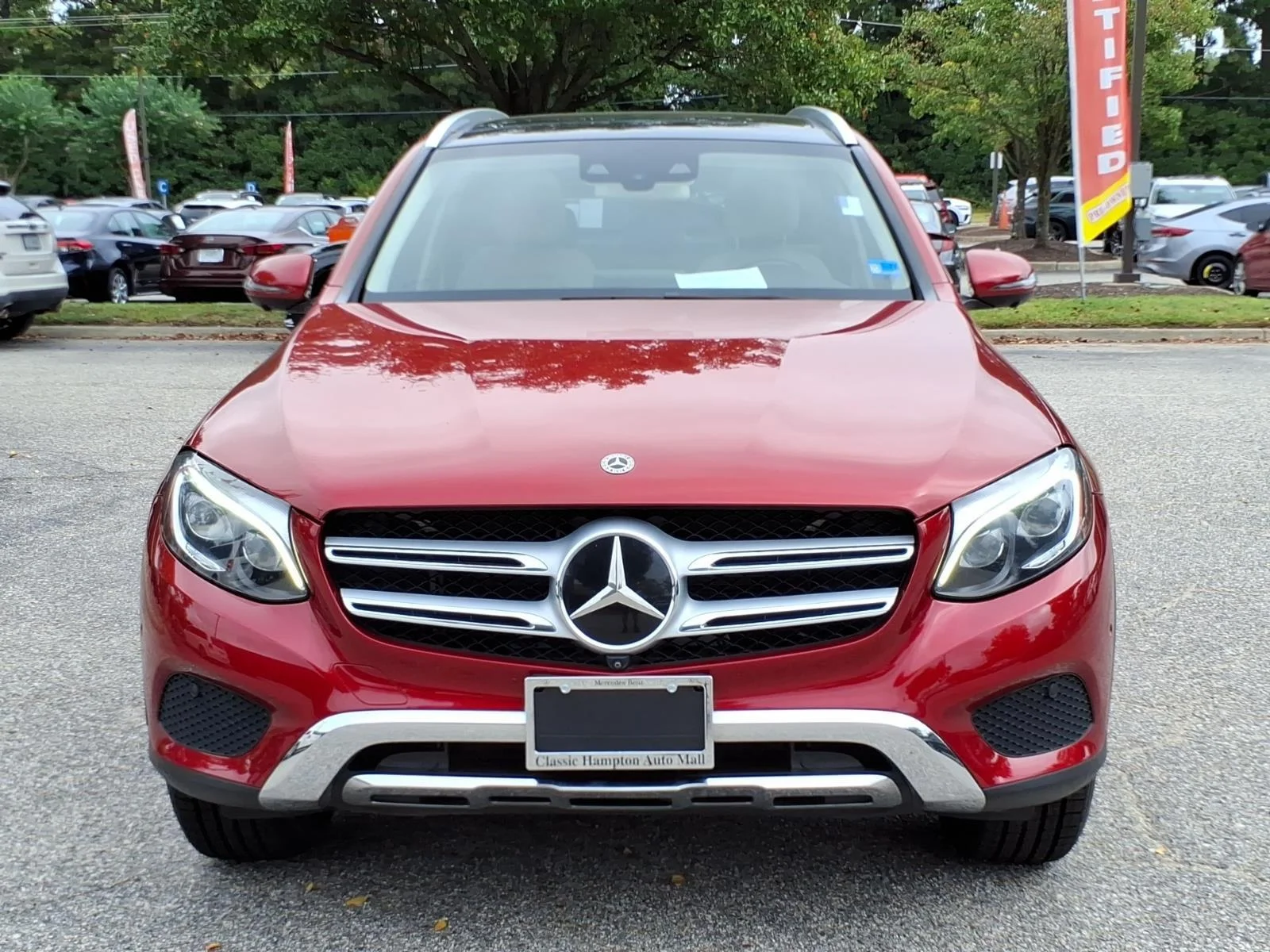 Used 2018 designo Cardinal Red Metallic Mercedes-Benz GLC 300 image 2