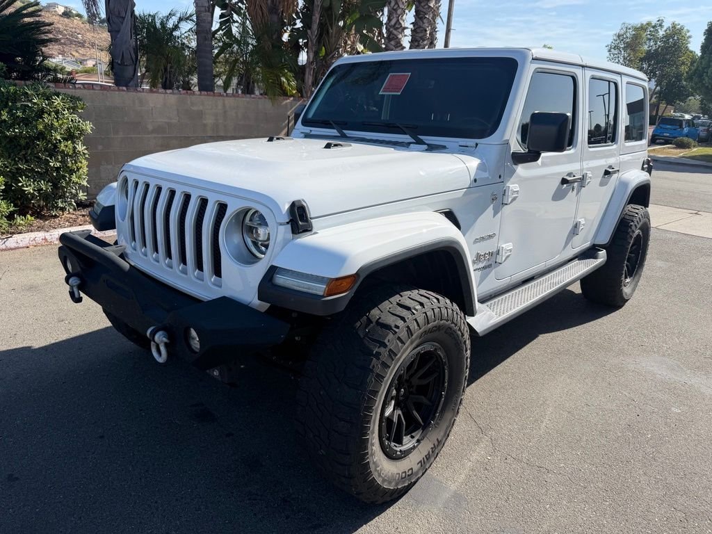Used 2020 White Jeep Unlimited Sahara image 5