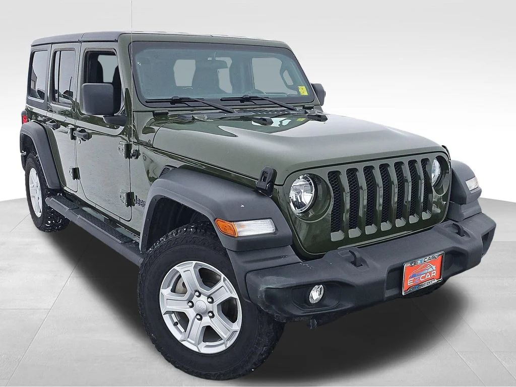 Used 2021 Green Jeep Unlimited Sport S image 11
