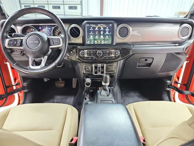 Used 2018 Orange Jeep Unlimited Sahara image 28