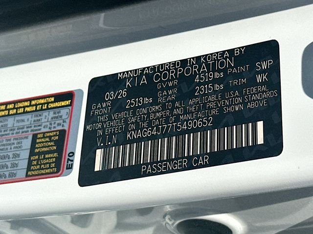 New 2026 Snow White Pearl Kia GT-Line AWD image 31