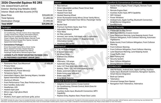 2026 Chevrolet Equinox RS - Photo 20