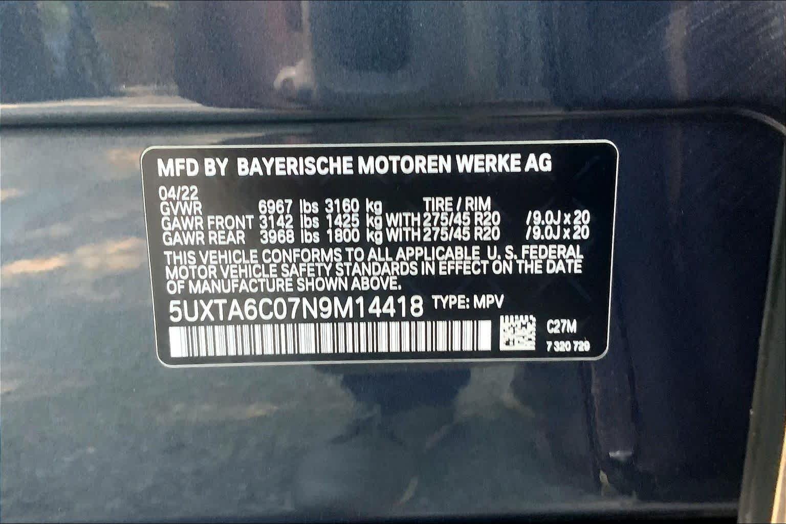 Used 2022 Arctic Grey Metallic BMW xDrive45e image 31