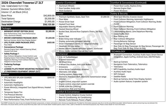 Used 2026 Summit White Chevrolet LT image 5