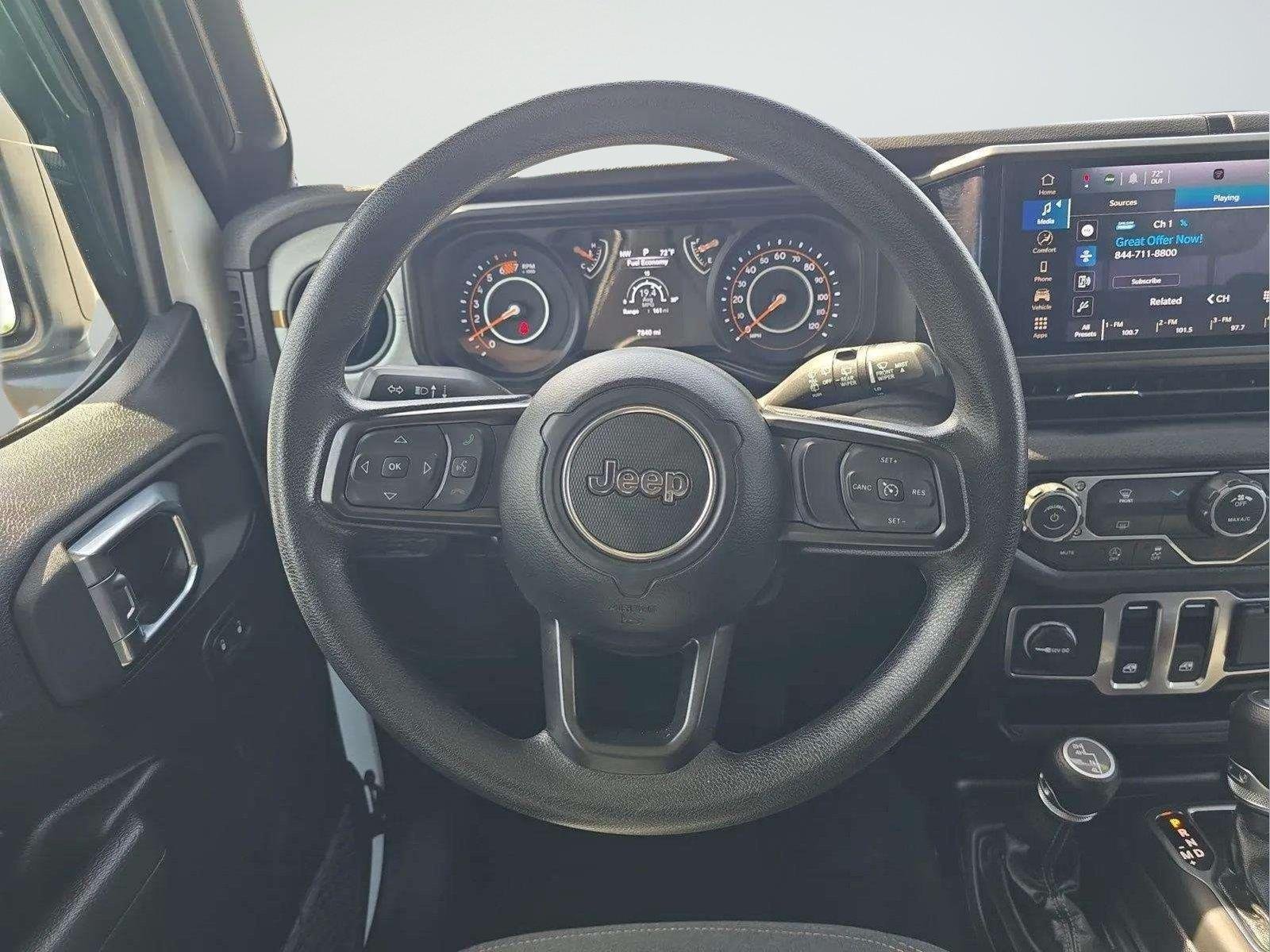 Used 2026 Bright White Clearcoat Jeep Sport image 16