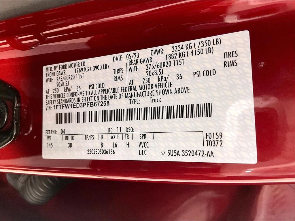 Used 2023 Red Ford Platinum image 37