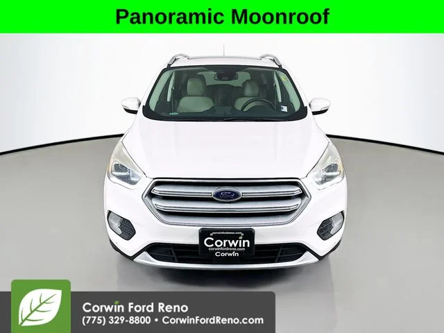 Certified Used 2018 White Platinum Clearcoat Metallic Ford Titanium image 2