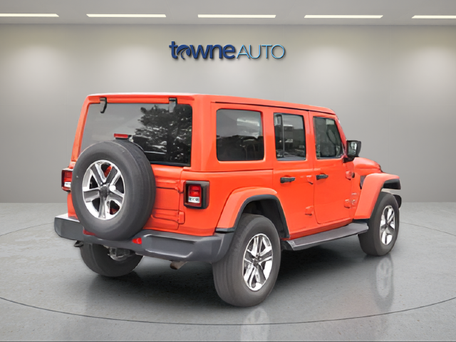 Used 2020 Orange Jeep Unlimited Sahara image 7
